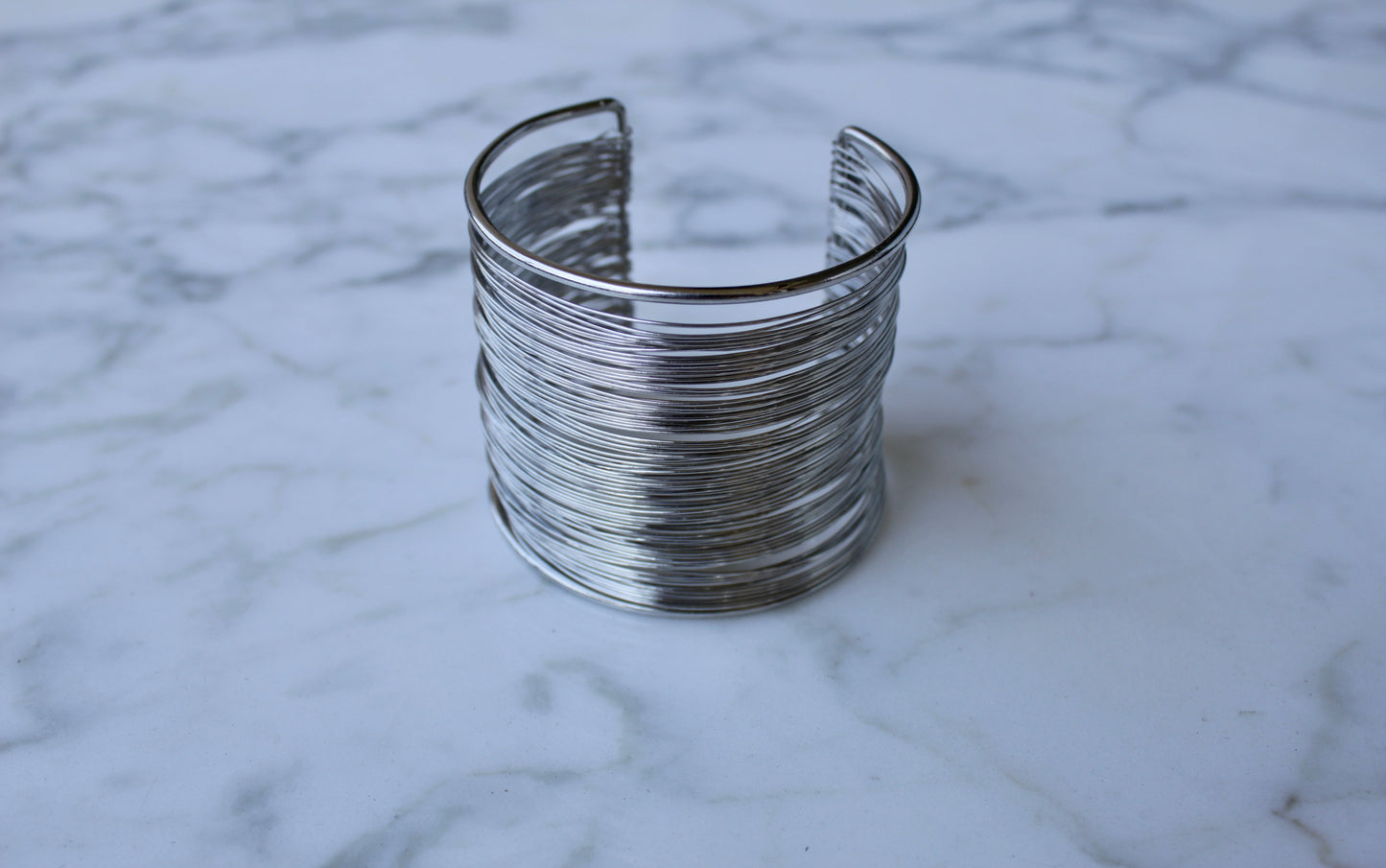 Brazalete Grueso Plateado