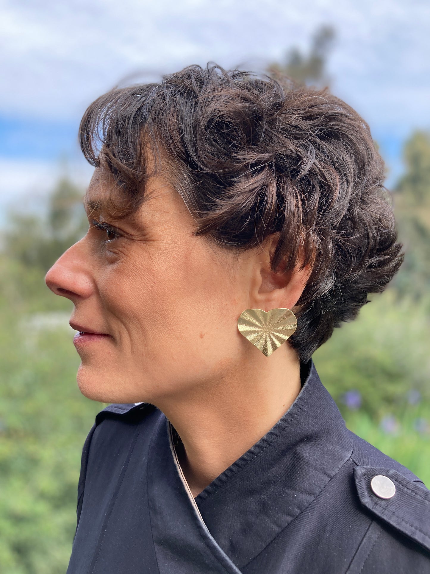 Corazones con relieves